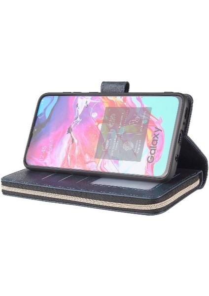 El Kayışı ile Samsung Galaxy A70 Için Kılıf Kapak Kapak Kart Tutucu Cüzdan (Yurt Dışından) modelleri