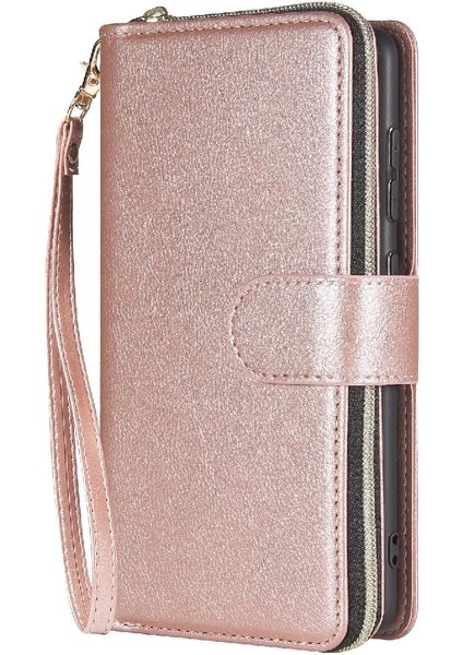 Samsung Galaxy Için Kılıf El Kayışı ile Zipper Fermuar Cep Kart Tutucu Flip (Yurt Dışından) fiyatları