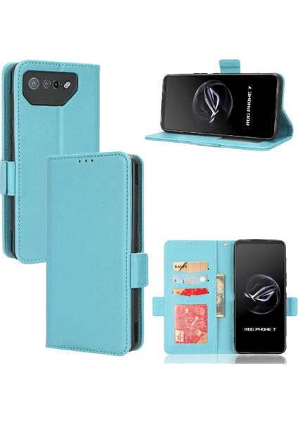 Asus Rog Telefon 7 Için Kılıf Yan Toka Cüzdan Kart Yuvaları Tutucu Manyetik Pu (Yurt Dışından)