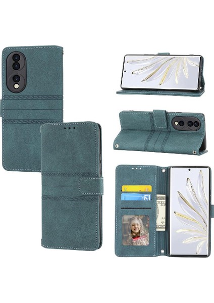Onur 80 Manyetik Kapatma Pu Deri Cüzdan Kılıf Kickstand Için Flip Case (Yurt Dışından)