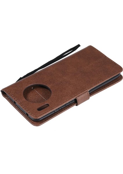 Huawei Mate 30 Iş Cüzdan Telefon Kılıfı Için Flip Case Klasik Katı ile (Yurt Dışından) modelleri