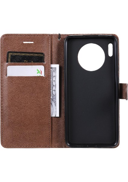 Huawei Mate 30 Iş Cüzdan Telefon Kılıfı Için Flip Case Klasik Katı ile (Yurt Dışından) indirimleri
