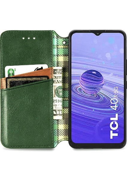 Tcl 40R Moda Tasarımı Için Zarif Iş Kapak Çevirin Cüzdan Kılıf (Yurt Dışından) modelleri