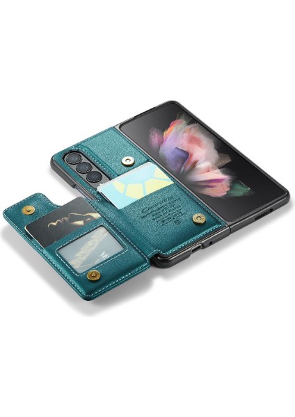 Samsung Galaxy Z Fold 3 5g Rfıd Engelleme Kickstand Için Caseme Cüzdan Kılıf (Yurt Dışından)