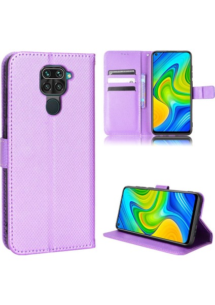 Xiaomi Redmi Not 9 Kart Tutucu Için Kickstand Manyetik Cüzdan Kapak (Yurt Dışından)