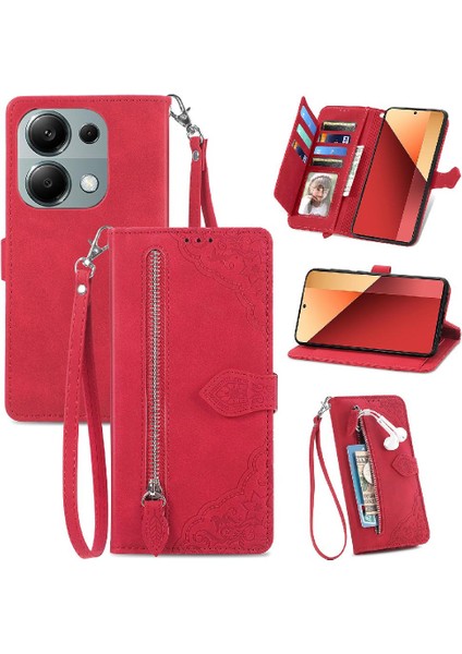 Xiaomi Redmi Için Not 13 Pro 4g Çoklu Kart Yuvası Iş Cüzdan Flip (Yurt Dışından)