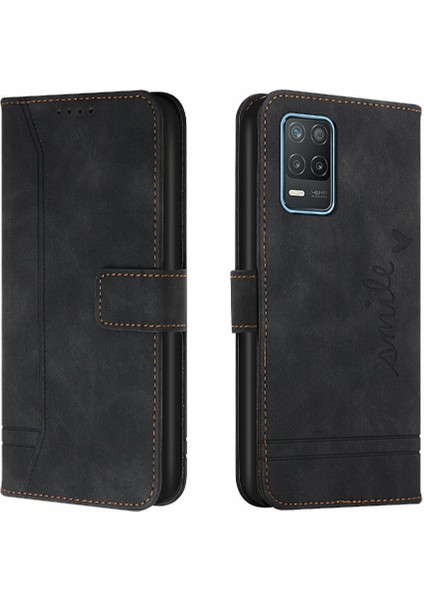 Realme 8 5g Için Telefon Kılıfı Pu Deri Kart Yuvaları Kapak Flip Folio Cüzdan (Yurt Dışından) indirimleri