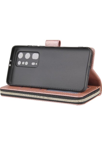 Huawei P40 Pro Artı Fermuar Cep Cüzdan Kılıf 9 Kart Yuvaları ile (Yurt Dışından) modelleri