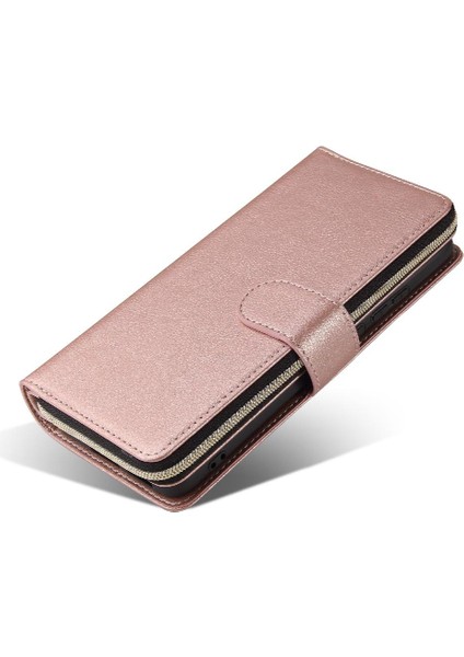 Huawei P40 Pro Artı Fermuar Cep Cüzdan Kılıf 9 Kart Yuvaları ile (Yurt Dışından) indirimleri