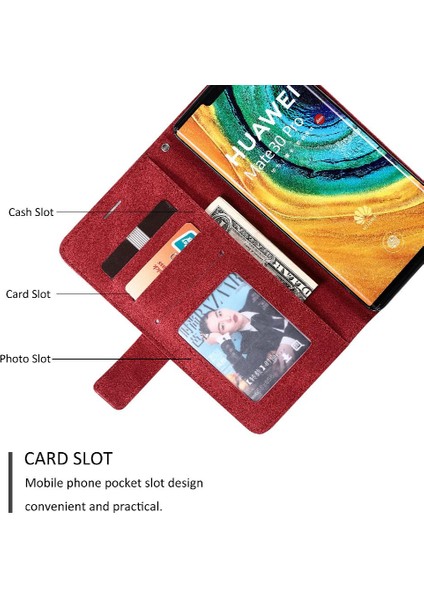 Huawei Mate 30 Pro Için Kılıf Manyetik Cüzdan Çevir Folio Kart Tutucu Pu (Yurt Dışından) fırsatları