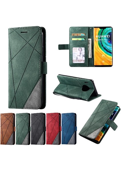 Huawei Mate 30 Pro Için Kılıf Manyetik Cüzdan Çevir Folio Kart Tutucu Pu (Yurt Dışından)