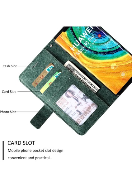 Huawei Mate 30 Pro Için Kılıf Manyetik Cüzdan Çevir Folio Kart Tutucu Pu (Yurt Dışından) fırsatları