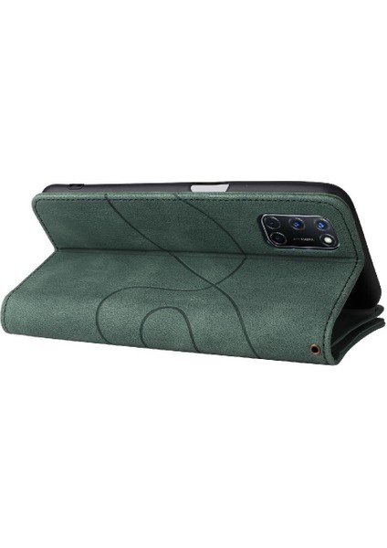 Oppo A92/A72/A52 Iki Renkli Dikiş Fermuar Cüzdan Tarzı Dokuz (Yurt Dışından) fırsatları