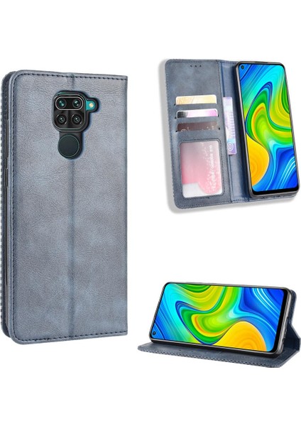 Xiaomi Redmi Not 9 Için Kılıf Pu Deri Cüzdan Manyetik Kapatma (Yurt Dışından)