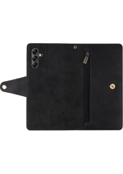 Samsung Galaxy A15 5g Için Kılıf ile El Kayışı Kart Tutucu Fermuar Cüzdan (Yurt Dışından) modelleri