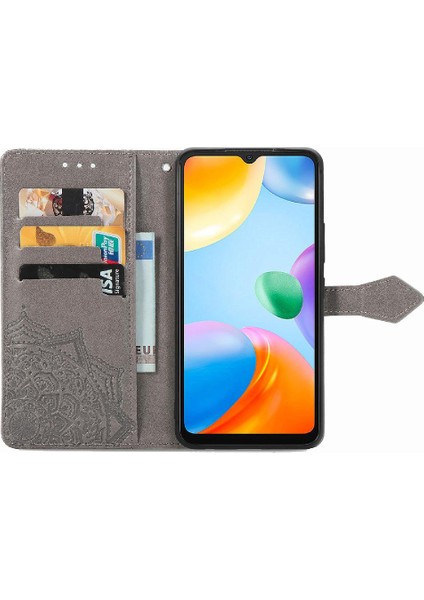Redmi 10C Flip Kapak Kılıf Için Kılıf Darbeye Zarif Desen (Yurt Dışından)