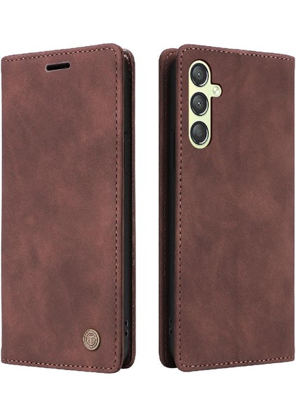 Samsung Galaxy A24 4g Için Flip Case Basit Iş Darbeye Deri (Yurt Dışından)