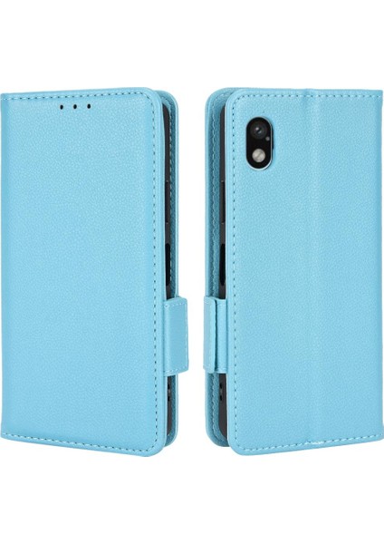 Sony Xperia Ace Iii Için Yan Toka Cüzdan Pu Deri Manyetik Kart (Yurt Dışından)