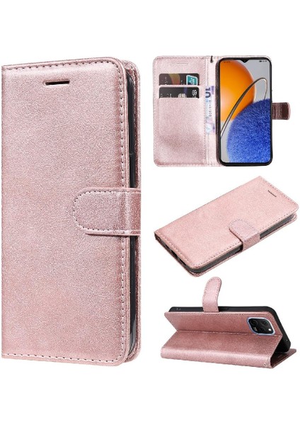 Kart Yuvası ile Huawei Nova Y61 Için Flip Case Iş Cüzdan Telefon Kılıfı (Yurt Dışından)