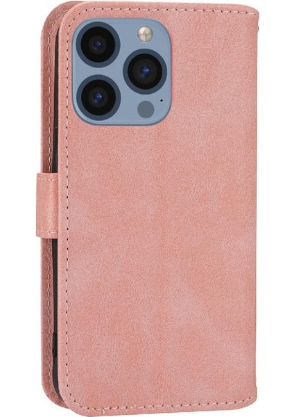 Iphone 15 Için Flip Case Artı Anti Scratch Kickstand Kart Tutucu Pu (Yurt Dışından)