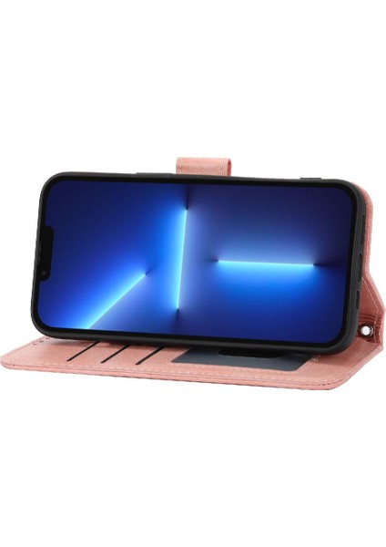 Iphone 15 Için Flip Case Artı Anti Scratch Kickstand Kart Tutucu Pu (Yurt Dışından)