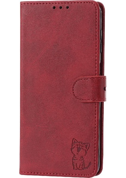 Cüzdan Kılıf Samsung Galaxy A34 Için Kickstand Kart Tutucu Kabartmalı Tüm (Yurt Dışından) indirimleri