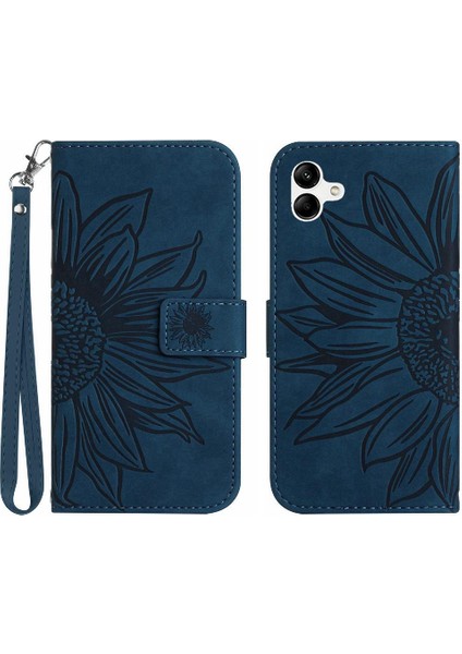 Kart Yuvaları Tutucu Flip Cüzdan ile Samsung Galaxy F14 Kısa Kayış Için Kılıf (Yurt Dışından)