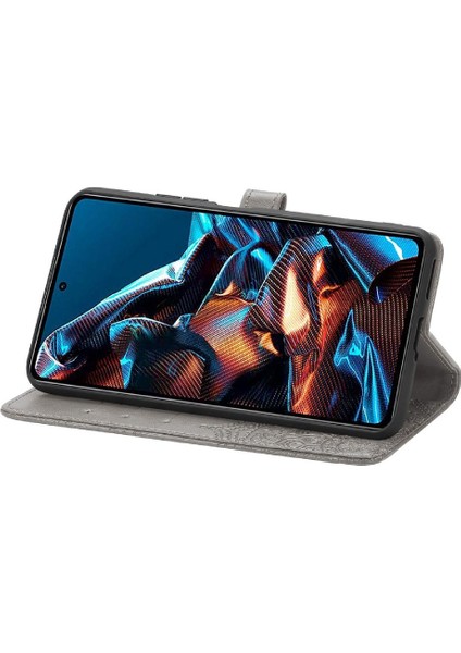 Xiaomi Poco X5 Pro Basit Iş Deri Kılıf Darbeye Çevir (Yurt Dışından)