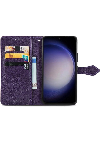 Samsung S23FE Zarif Desen Kapak Çevirin Kılıf Basit (Yurt Dışından) indirimleri