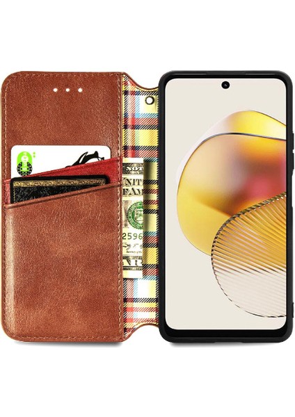 Motorola Moto G73 Moda Tasarım Cüzdan Fonksiyonu Için Kılıf Zarif Kılıf (Yurt Dışından) fırsatları