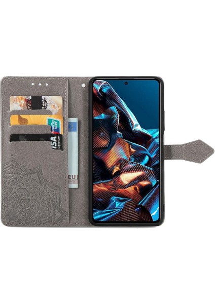 Xiaomi Poco X5 Pro Basit Iş Deri Kılıf Darbeye Çevir (Yurt Dışından)