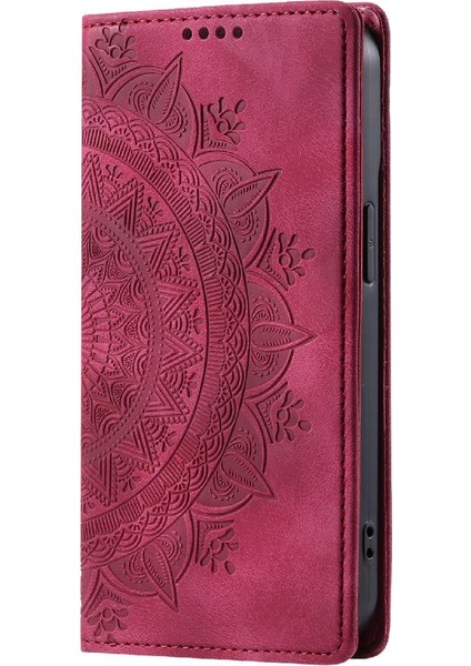 IPhone 13 Için Kılıf Mini Pu Deri Kart Ekleme Yan Toka Çevirme (Yurt Dışından)