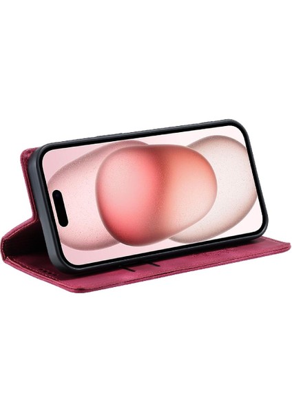 IPhone 13 Için Kılıf Mini Pu Deri Kart Ekleme Yan Toka Çevirme (Yurt Dışından)