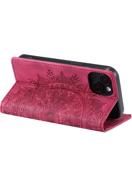 IPhone 13 Için Kılıf Mini Pu Deri Kart Ekleme Yan Toka Çevirme (Yurt Dışından)