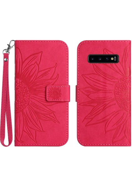 Samsung Galaxy S10 Artı Lüks Pu Deri Flip Cüzdan Telefon Kılıfı (Yurt Dışından)