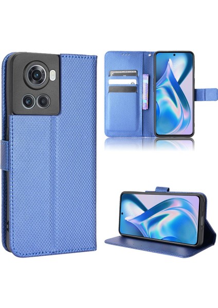 Oneplus 10R 5g Manyetik Cüzdan Kapak Kart Tutucu Kickstand Için Kılıf (Yurt Dışından)