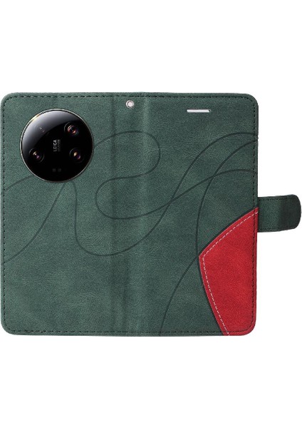Kart Yuvası Standı Pu Flip ile Xiaomi 13 Ultra Iki Renkli Dikiş Için Kılıf (Yurt Dışından) indirimleri