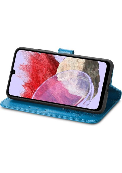Samsung Galaxy M34 5g Kısa Kayış Dört Yapraklı Yonca Flip Kapak (Yurt Dışından) fiyatları