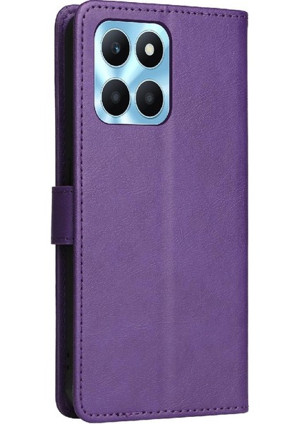Onur Için Flip Case X6A 4g Klasik Düz Renk Iş Cüzdan Telefon Kılıfı (Yurt Dışından)
