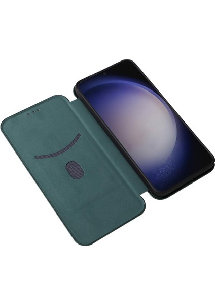 Samsung Galaxy S24 Kart Ekleme Deri Folio Flip Case Fiber Için Kılıf (Yurt Dışından) modelleri