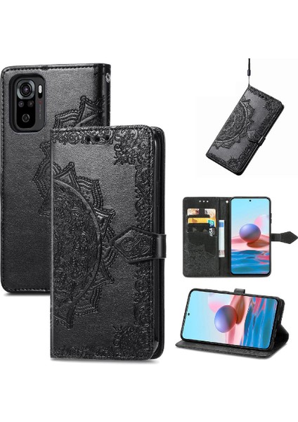Redmi Not 10 Için Kılıf 4g Deri Kılıf Kapak Çevirin Basit Iş Desen (Yurt Dışından) modelleri