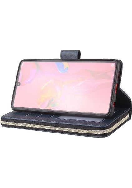 El Kayışı Flip ile 9 Kart Yuvaları ile Huawei P30 Cüzdan Kılıf Için Kılıf (Yurt Dışından) indirimleri