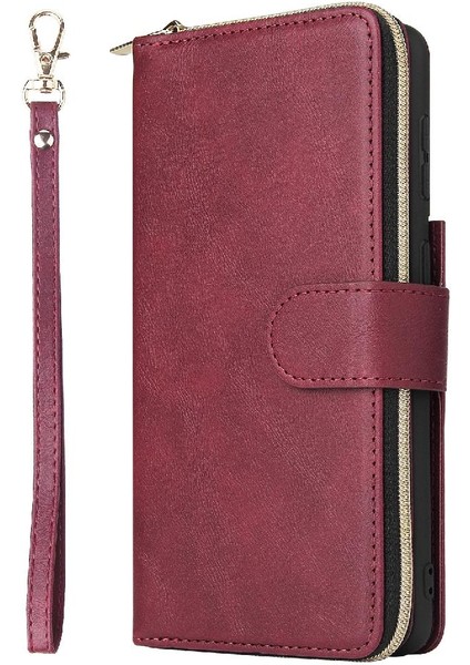 Samsung Galaxy S21 Kart Tutucu Cüzdan Durumda 9 Kart Yuvaları ile Flip (Yurt Dışından) fiyatları