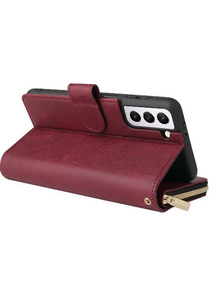 Samsung Galaxy S21 Kart Tutucu Cüzdan Durumda 9 Kart Yuvaları ile Flip (Yurt Dışından) indirimleri