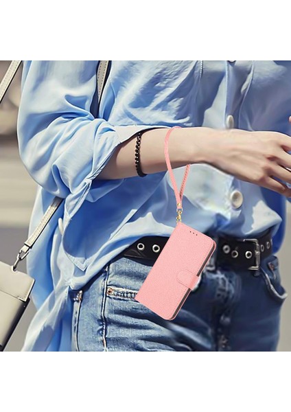 Samsung Galaxy Flip Flip Folio Litchi Desen Kart Yuvaları Için Telefon Kılıfı Pu (Yurt Dışından) modelleri