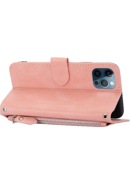 Iphone 12 Için Flip Case Pro Max Pu Deri Kickstand Anti Scratch Kart (Yurt Dışından)