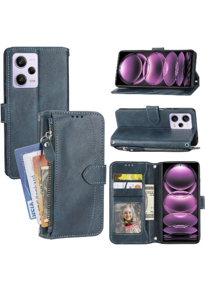 Xiaomi Redmi Not 12 Için Flip Case 4g Kart Tutucu Kickstand Kayış Pu (Yurt Dışından)
