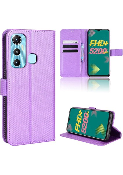 Infinix Sıcak 11 Kapak Kart Tutucu Manyetik Cüzdan Kickstand Için Kılıf (Yurt Dışından)