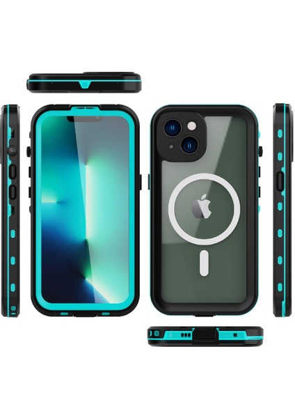 Iphone 14 Için Kılıf Artı Ekran Koruyucu Su Geçirmez IP68 Tam Inşa (Yurt Dışından)