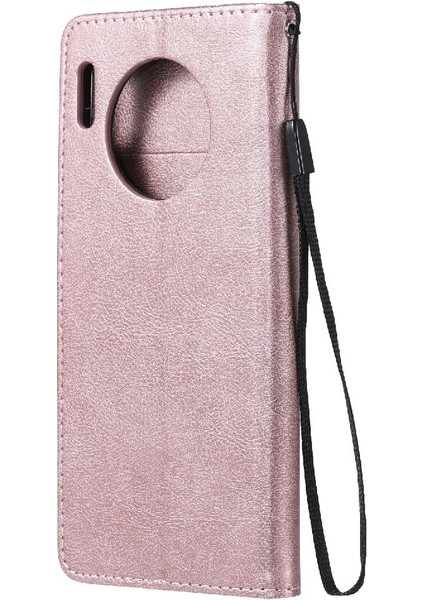 Huawei Mate 30 Iş Cüzdan Telefon Kılıfı Için Flip Case Klasik Katı ile (Yurt Dışından) modelleri